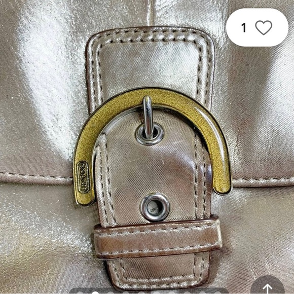 Coach leather bag metallic! - Picture 8 of 8